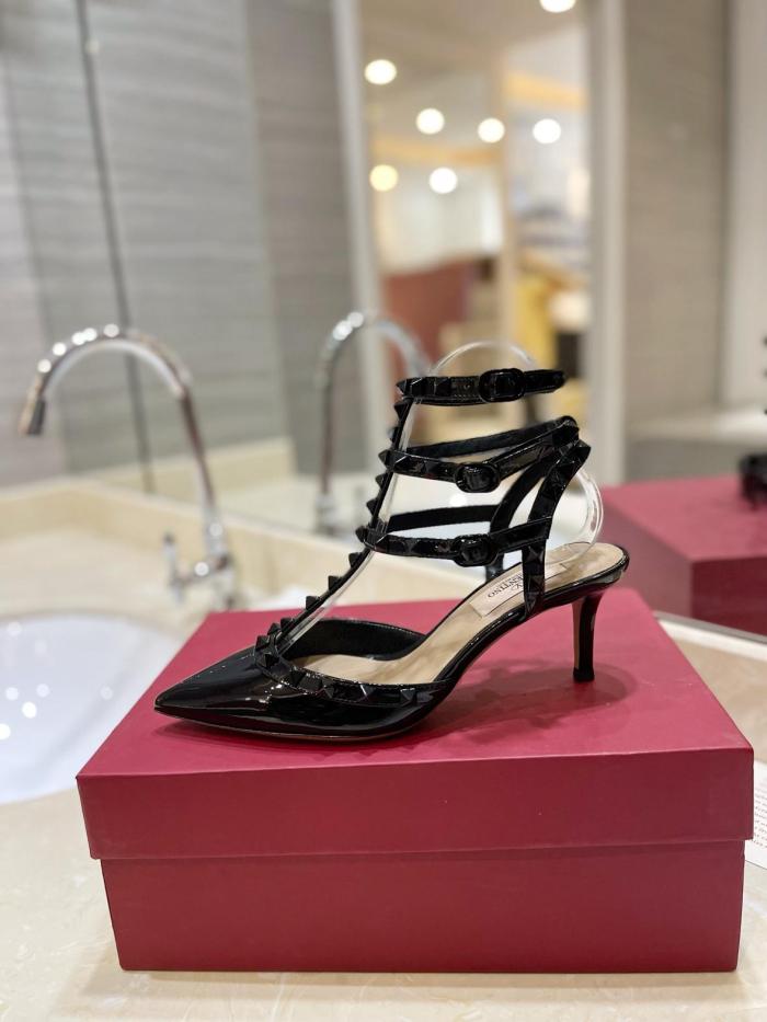 Valentino buckle stiletto pumps for women black