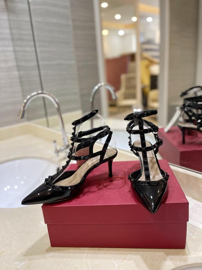Valentino buckle stiletto pumps for women black