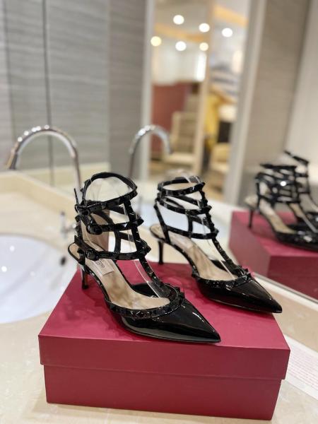 Valentino buckle stiletto pumps for women black