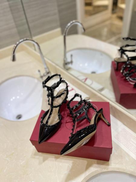 Valentino buckle stiletto pumps for women black