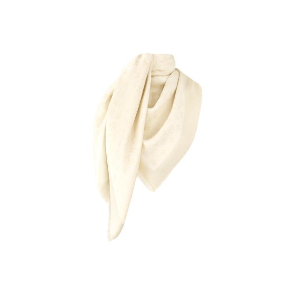 Louis Vuitton Designer Viscose Shawl Women's White