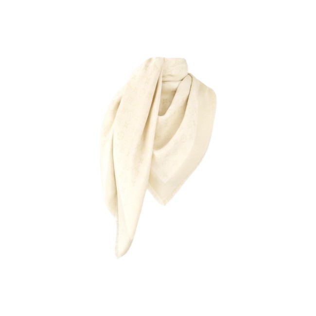 Louis Vuitton Designer Viscose Shawl Women's White