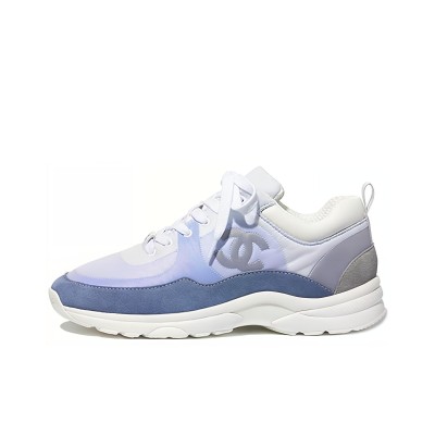 CHANEL Low-top lifestyle shoes for women Sky blue