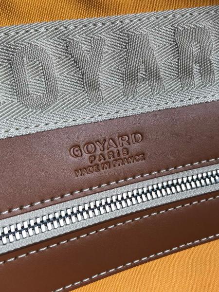 GOYARD Bowling55 Goya old flower full print zipper with padlock canvas travel bag unisex couple style brown BOWLIN055TY01CL03P size 55*22*33cm 