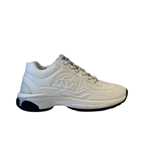 CHANEL 24S Leather Fashion Comfort Low Top Lifestyle Shoes White