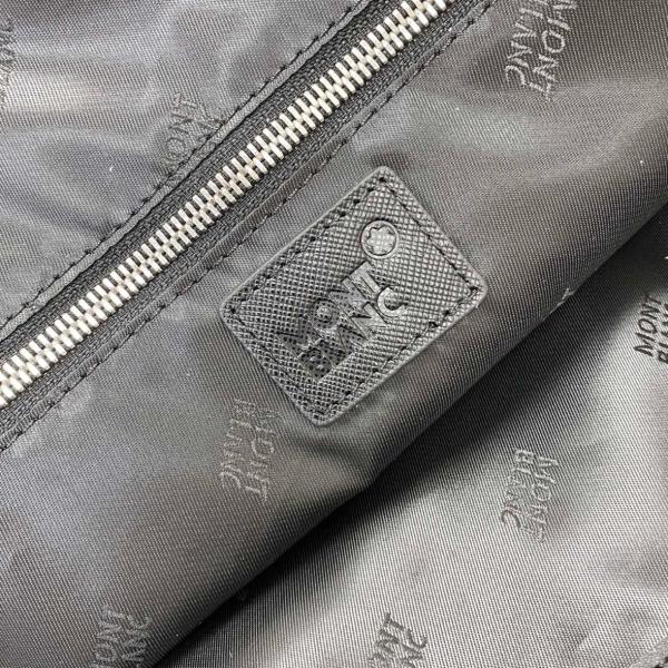 MONTBLANC Cow Leather Briefcase, Shoulder Bag, Crossbody Bag, Handbag Medium Size Men's Black MB198851 size 38*8.99*29.49 cm 