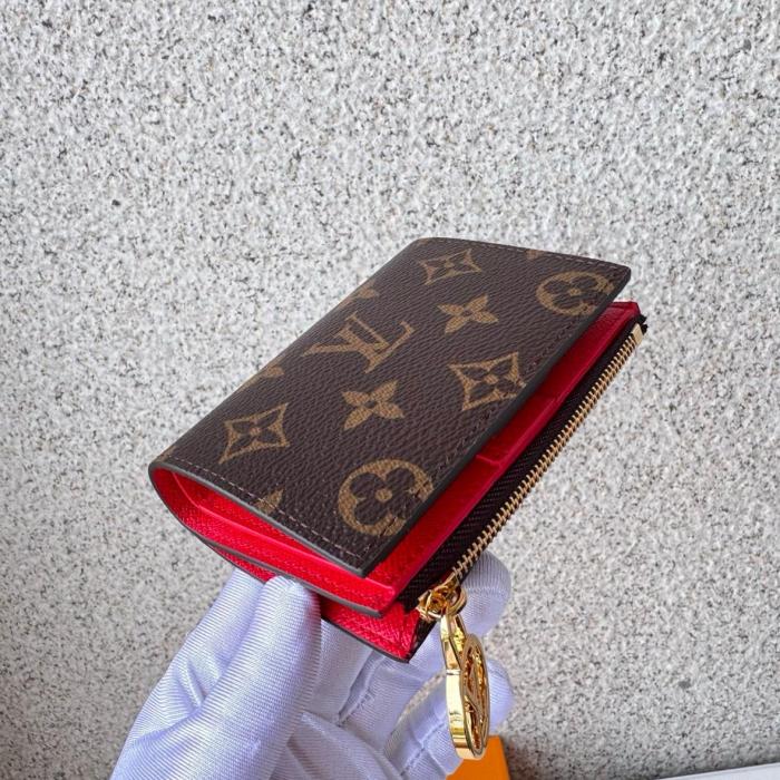 LOUIS VUITTON x Takashi Murakami Lisa Cherry Series Printed Pattern Monogram Coated Canvas Wallet Card Holder Women's Brown M13420 size 11.5*1.5*9cm