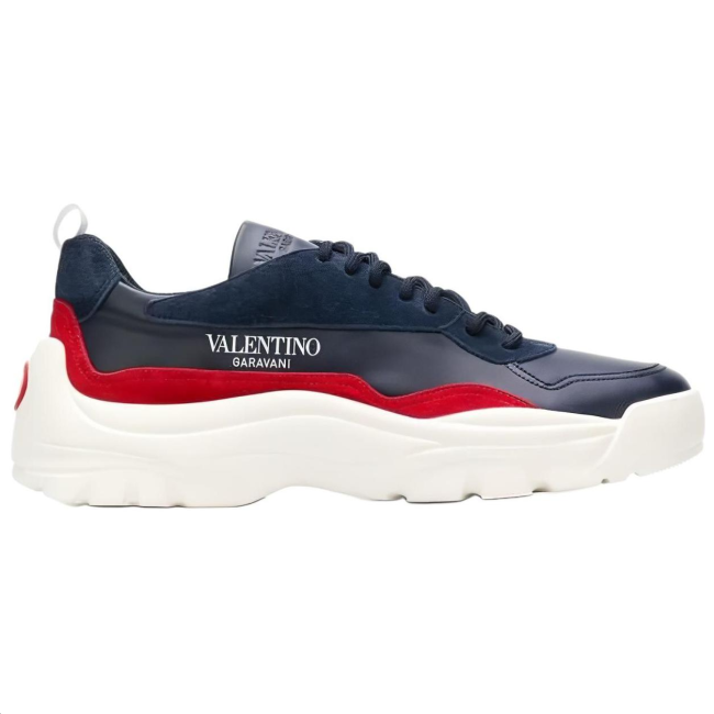 Valentino Abrasion Resistant Low Top Sports Casual Shoes Men's Blue