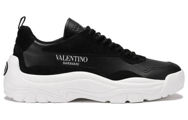 Valentino Gumboy Breathable Low Top Sports Casual Shoes Men's Black White