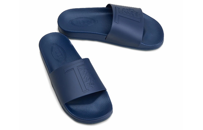 TOD'S Logo Embossed Slip On Slides