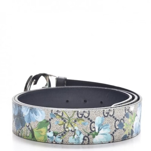 Gucci Blooms Belt GG Supreme Monogram Beige/Blue