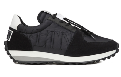 Valentino ROLLER VLTN Lightweight Low Top Casual Shoes Men's Black