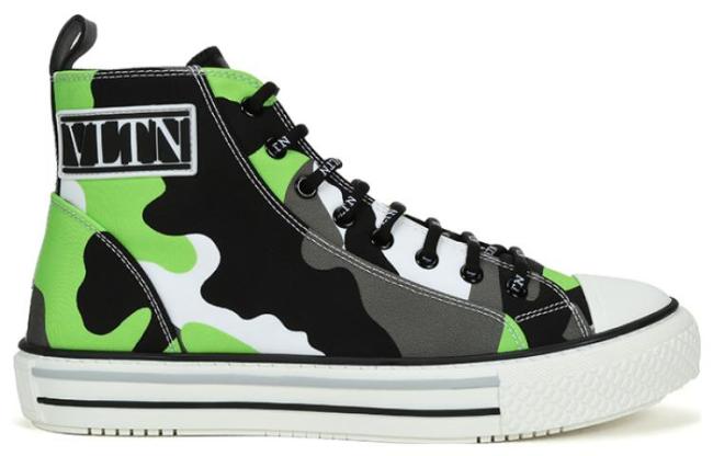 Valentino Stylish Skateboarding Shoes Men's Neon Green