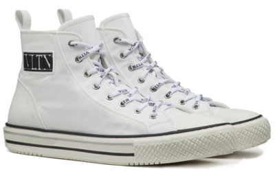 Valentino Giggies High Top Stylish Skateboarding Shoes Men's White Vintage Version