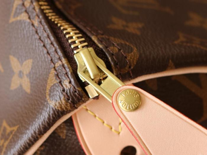 LOUIS VUITTON Speedy Canvas With Leather Pillow Bag Handbag 35 Women's Brown M41107 size 35*18*23 cm