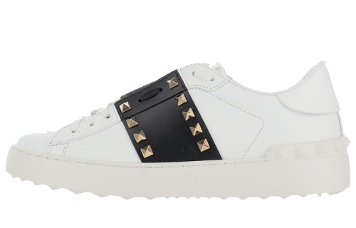 Valentino Rockstud GARAVANI Low Top Stylish Skateboarding Shoes White
