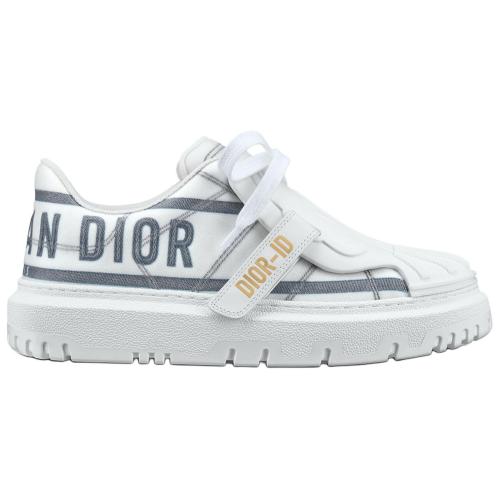 DIOR ID Shell Shoes Low Top Skateboard Shoes Women's White Blue