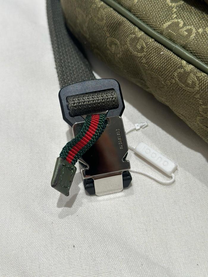 GUCCI Canvas Crossbody Bag, Shoulder Bag Tubas Men's Forest Green 834462-FAEOL-3243 size 34*10*15 cm