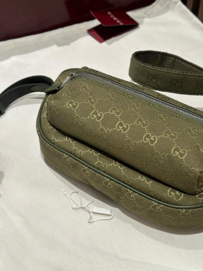 GUCCI Canvas Crossbody Bag, Shoulder Bag Tubas Men's Forest Green 834462-FAEOL-3243 size 34*10*15 cm