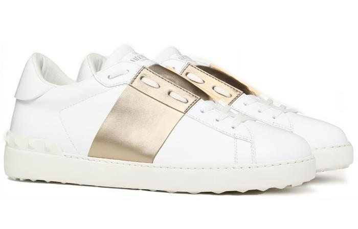 Valentino Open Sneaker 'Platinum Metallic Band'