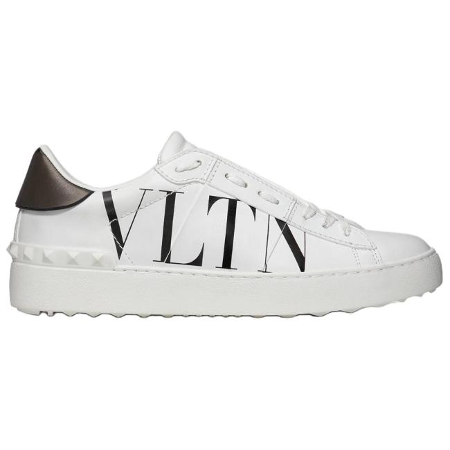 Valentino Women's Open Sneaker 'Logo Print - White'