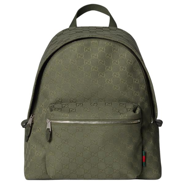 GUCCI Canvas Backpack Medium Size Men's Forest Green 834464-FAEOM-3244 size 35*20*40 cm