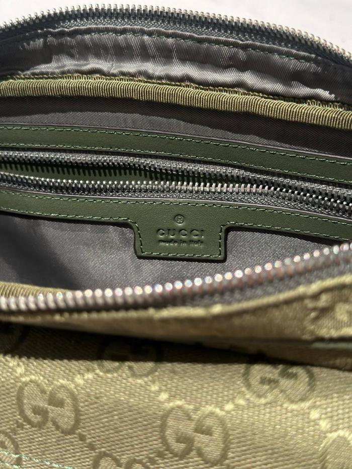 GUCCI Canvas Crossbody Bag, Shoulder Bag Tubas Men's Forest Green 834462-FAEOL-3243 size 34*10*15 cm