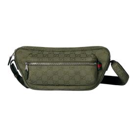 GUCCI Canvas Crossbody Bag, Shoulder Bag Tubas Men's Forest Green 834462-FAEOL-3243 size 34*10*15 cm