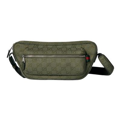 GUCCI Canvas Crossbody Bag, Shoulder Bag Tubas Men's Forest Green 834462-FAEOL-3243 size 34*10*15 cm