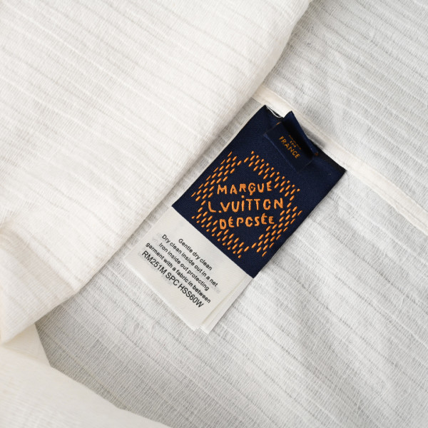 Louis Vuitton Lv Monogram Jacquard Long Sleeved Cotton Shirt