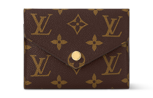 LOUIS VUITTON Victorine Wallet Monogram Brown Lining M62472 size 12*2.5*9.5 cm