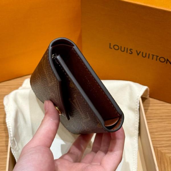 LOUIS VUITTON Victorine Wallet Monogram Brown Lining M62472 size 12*2.5*9.5 cm