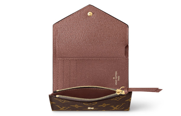 LOUIS VUITTON Victorine Wallet Monogram Brown Lining M62472 size 12*2.5*9.5 cm