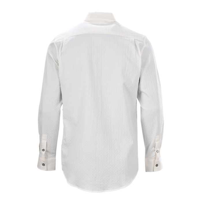Louis Vuitton Lv Monogram Jacquard Long Sleeved Cotton Shirt