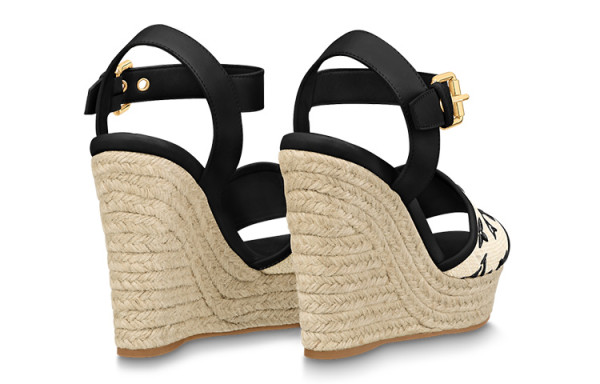 LOUIS VUITTON Starboard Strap Sandals Women's Beige