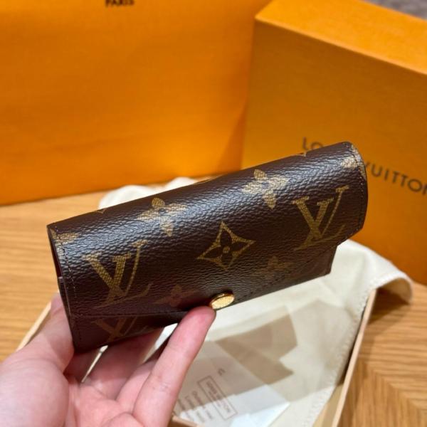 LOUIS VUITTON Victorine Wallet Monogram Brown Lining M62472 size 12*2.5*9.5 cm