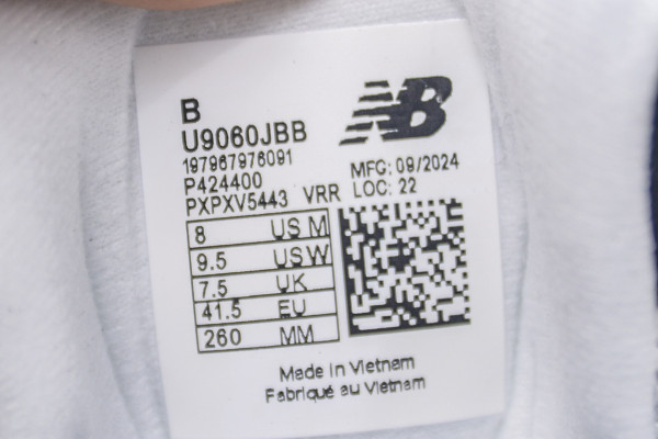 New Balance 9060 Grey Jet Black