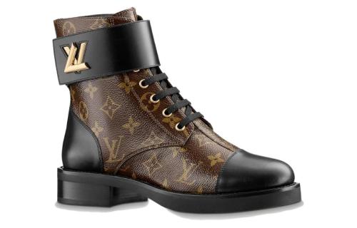 LOUIS VUITTON Wonderland Flat Ranger Boots 'Brown Monogram' Women's