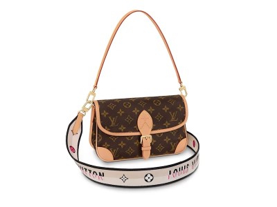 Louis Vuitton Diane Satchel Monogram Brown/Beige/Multi M45985 size 24*9*15 CM