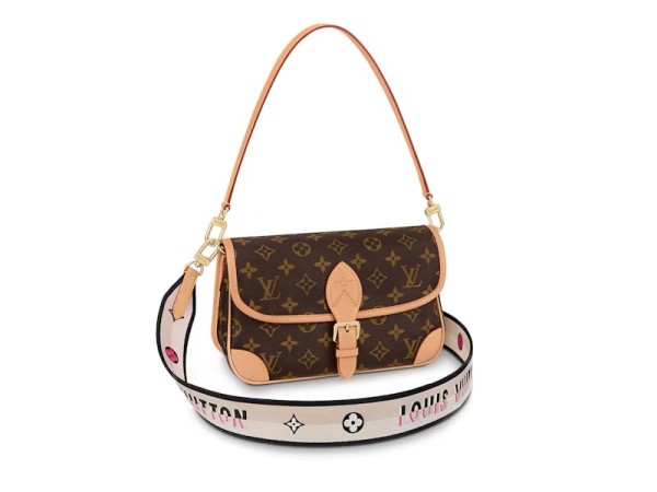 Louis Vuitton Diane Satchel Monogram Brown/Beige/Multi M45985 size 24*9*15 CM