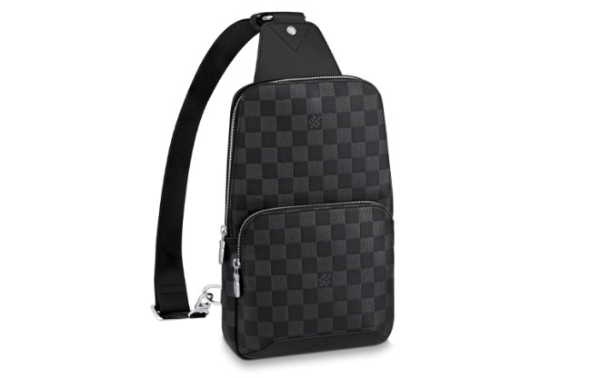 LOUIS VUITTON Avenue Sling Bag Damier Graphite N40097 size 20*31*10cm