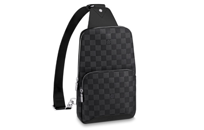 LOUIS VUITTON Avenue Sling Bag Damier Graphite N40097 size 20*31*10cm