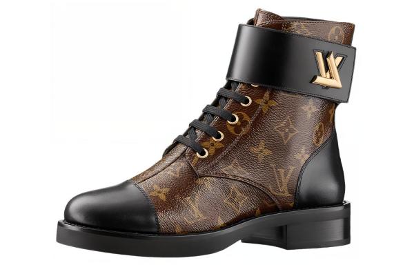 LOUIS VUITTON Wonderland Flat Ranger Boots 'Brown Monogram' Women's
