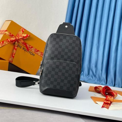 LOUIS VUITTON Avenue Sling Bag Damier Graphite N40097 size 20*31*10cm