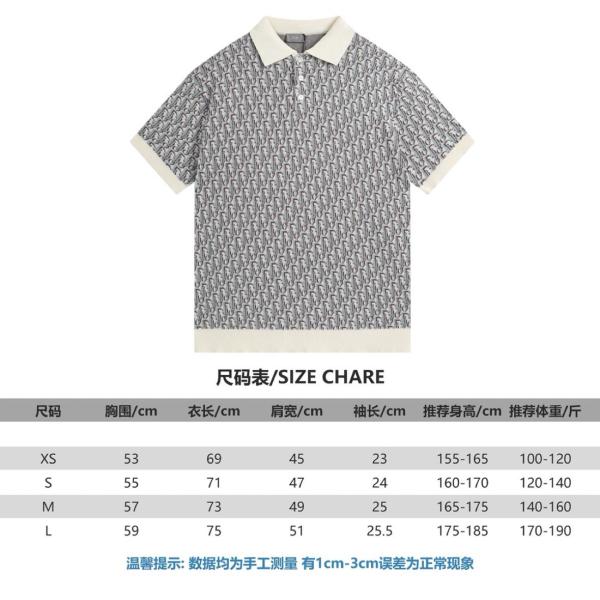 DIOR S24 Polo Shirts Men's Blue