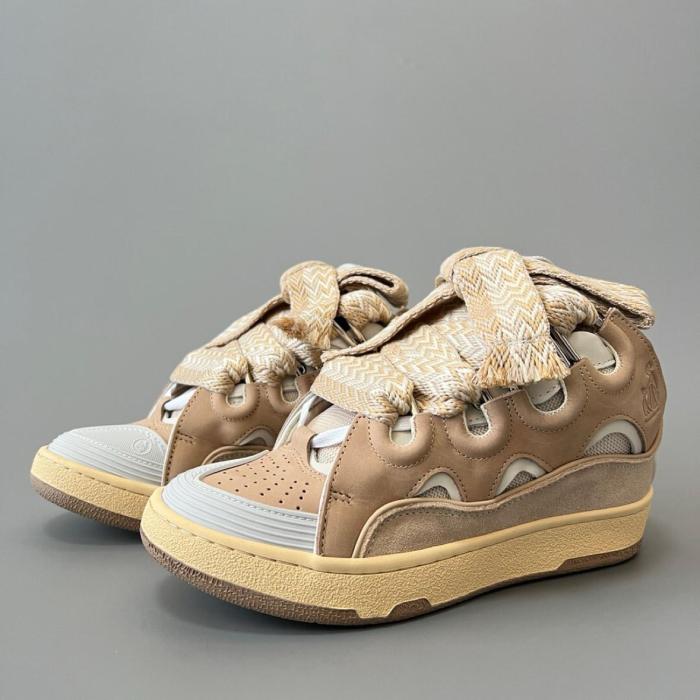 Lanvin Curb Sneaker Ecru