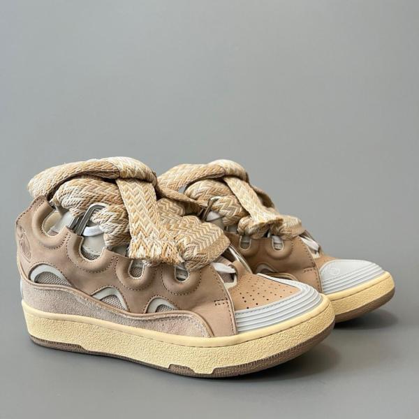 Lanvin Curb Sneaker Ecru