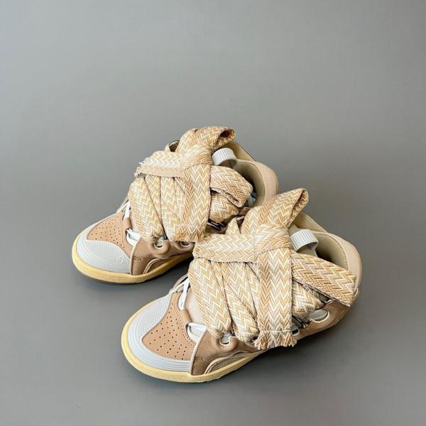 Lanvin Curb Sneaker Ecru