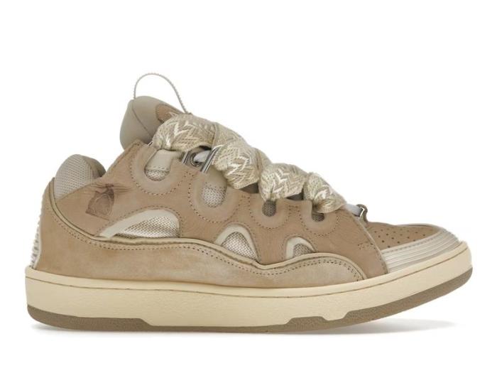 Lanvin Curb Sneaker Ecru