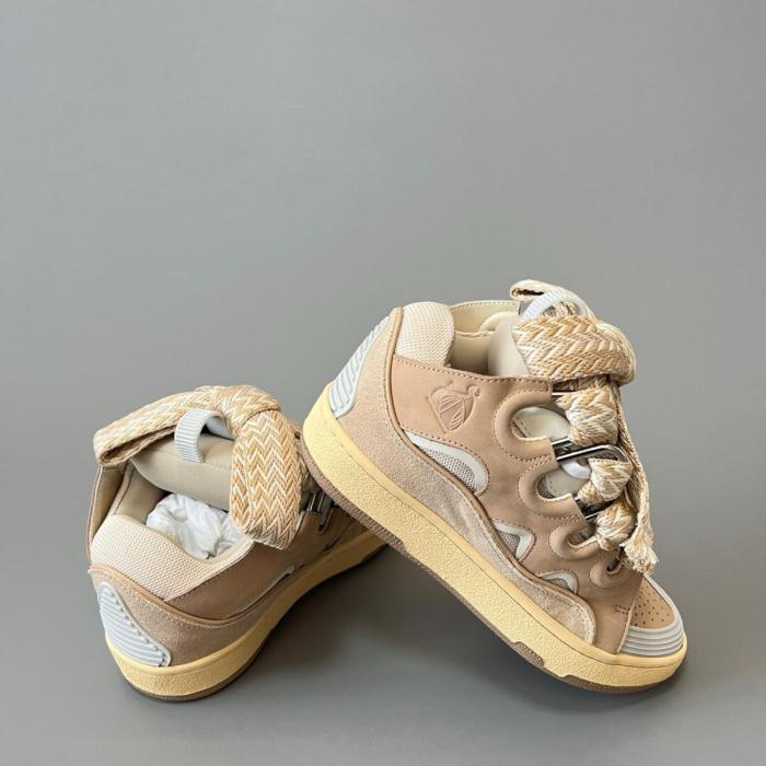 Lanvin Curb Sneaker Ecru